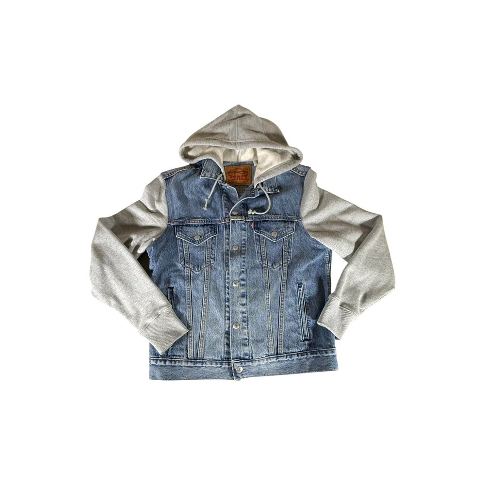 Levis Trucker Jacket Adult Small Snap Vintage Fit Button Up Hooded Mens - Picture 1 of 14